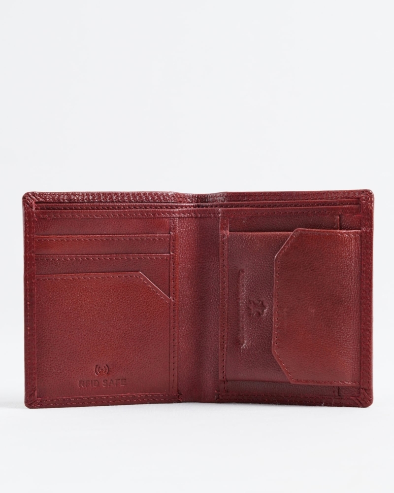 Hyde Men’s Original Leather Wallet (Brown & Cherry Blend)