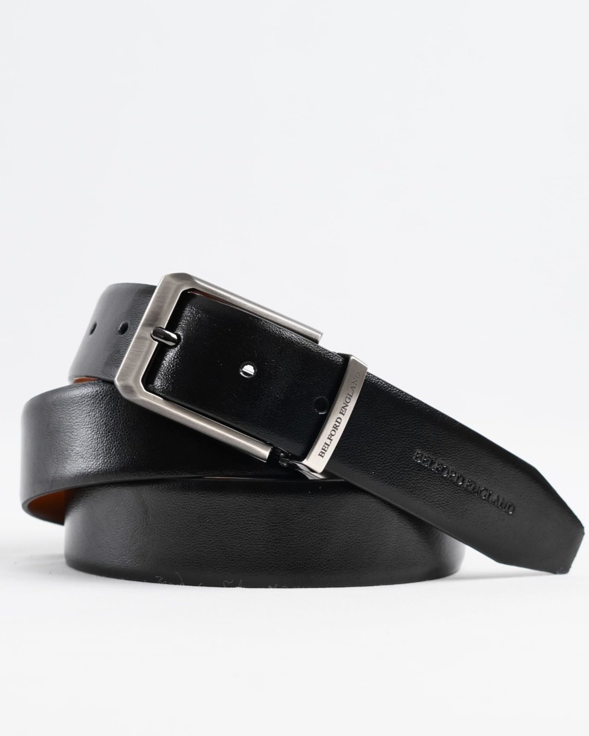 Mexico - Men's Original Leather Belt Reversible (Premium Black & Tan) - 28-44 - Fits Waist Size: 28-44