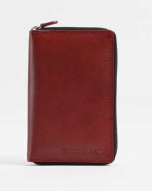 Oliver - Original Leather Sleek Passport Holder (Brown and Cherry Blend)