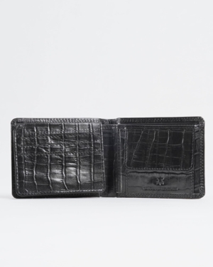 Tanner Men’s Original Leather Wallet ( Croco Black)