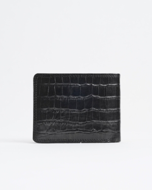 Tanner Men’s Original Leather Wallet ( Croco Black)