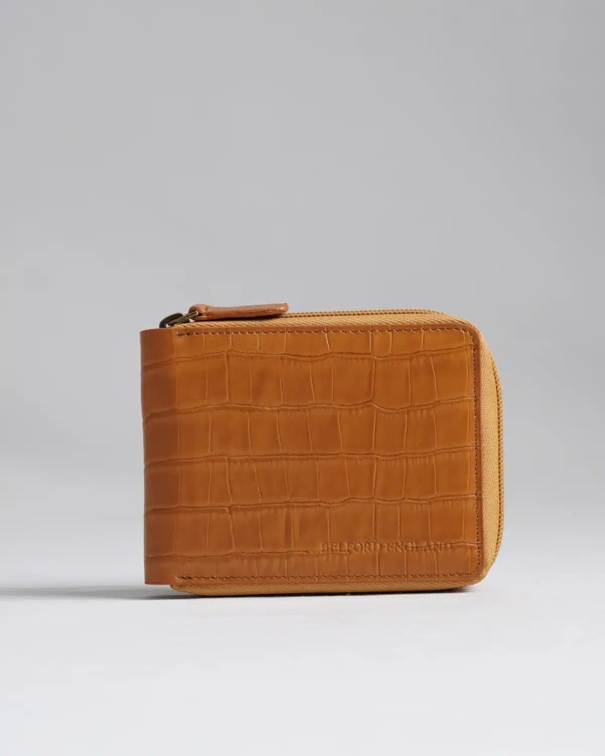 Tokyo Men’s Original Leather Zipper Wallet - (Croco Rich Tan) Tokyo Men’s Original Leather Zipper Wallet - (Croco Rich Tan)