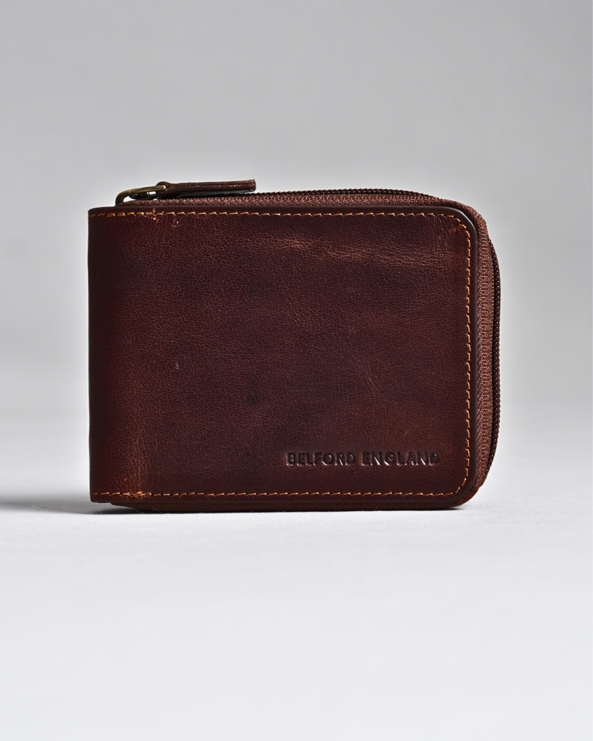 Tokyo Men’s Original Leather Zipper Wallet (Vintage Brown) Tokyo Men’s Original Leather Zipper Wallet (Vintage Brown)