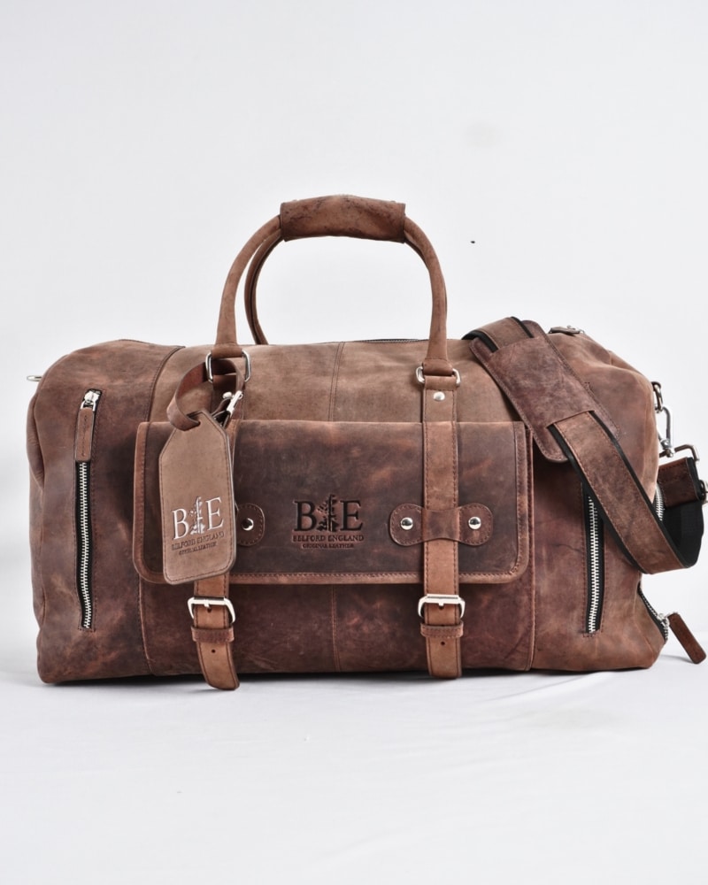 The Heritage - Original Leather Travel Bag (Ruged Brown)