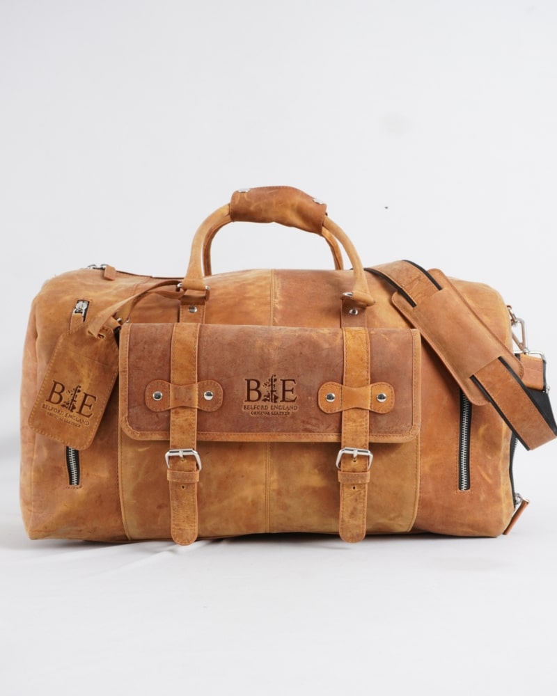 The Heritage - Original Leather Travel Bag (Ruged Tan)
