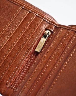 Aubrey - Men’s Original Leather Wallet (Cognac)