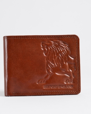 Cambridge - Men’s Original Leather Wallet - LION (Dual Tone Cognac)