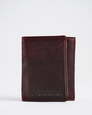 Dublin - Men’s Original Leather Trifold Wallet (Vintage Brown)