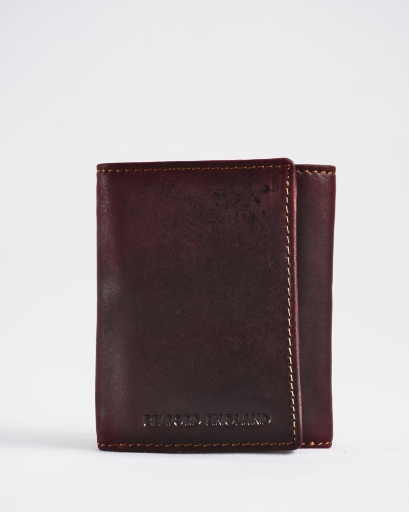 Dublin - Men’s Original Leather Trifold Wallet (Vintage Brown)