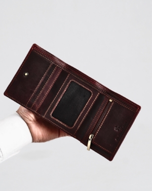 Dublin - Men’s Original Leather Trifold Wallet (Vintage Brown)