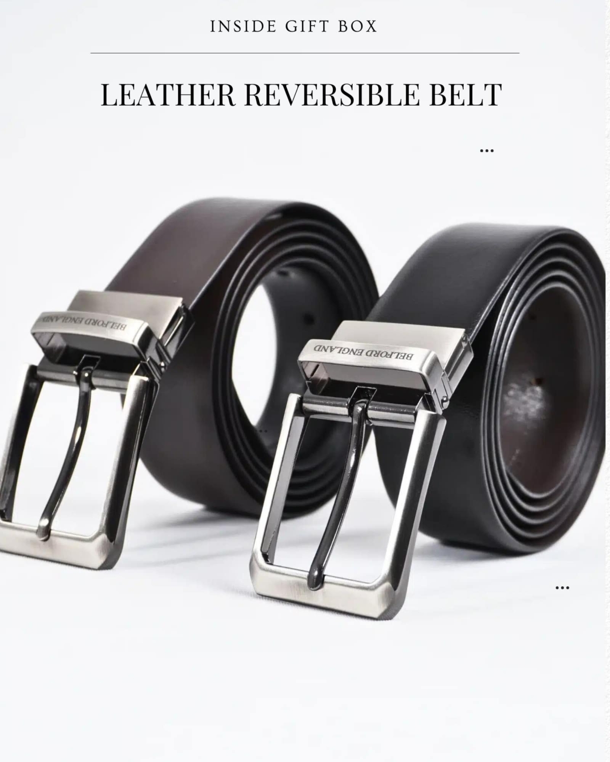 Gift For Men: Personalized Luxury Leather Wallet (Vintage Brown), Belt & Card Holder Set Gift For Men: Personalized Luxury Leather Wallet (Vintage Brown), Belt & Card Holder Set