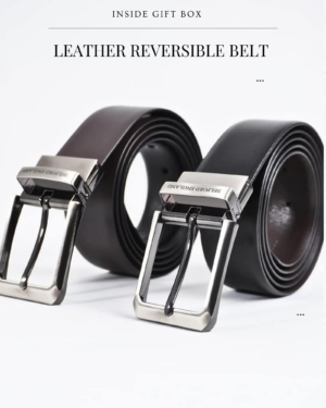 Gift For Men: Personalized Luxury Leather Wallet (Vintage Brown), Belt & Card Holder Set