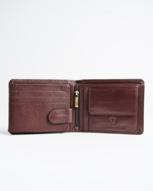 Harvard Men’s Original Leather Wallet (Rich Brown)
