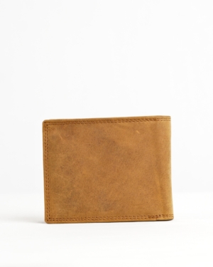 Harvard Men’s Original Leather Wallet (Rugged Tan)
