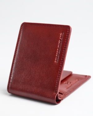 Helston Men’s Original Leather Wallet (Cherry & Brown Blend )