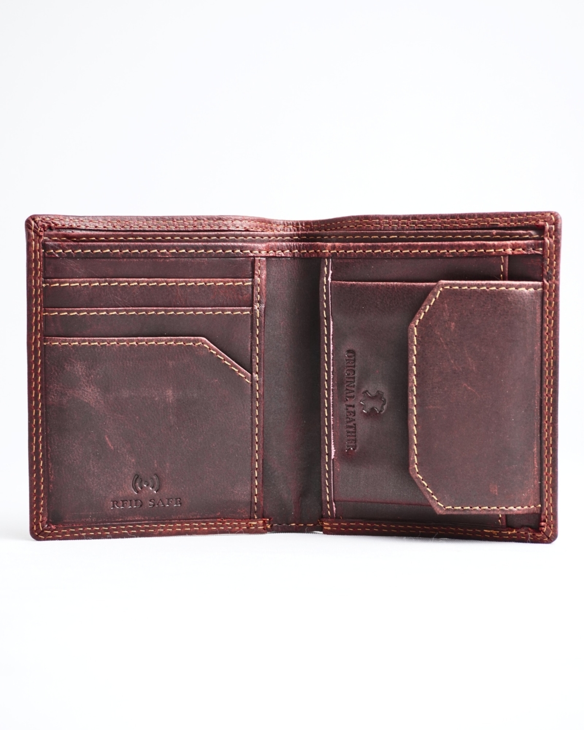 Hyde Men’s Original Leather Wallet (Vintage Brown) Hyde Men’s Original Leather Wallet (Vintage Brown)