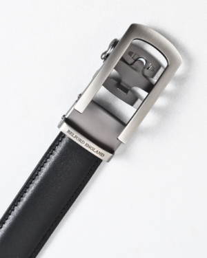 Oxford Men's Original Leather Belt (Black) - 28-44 - Fits Waist Size: 28-44
