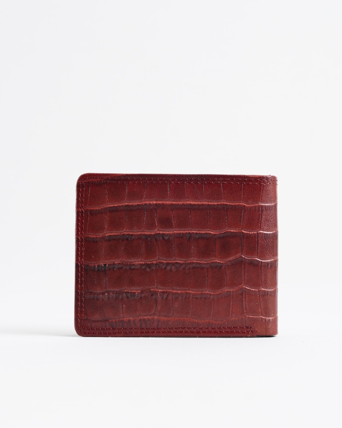 Real Madrid - Men’s Original Sleek Leather Wallet (Croco Brown and Cherry Blend) Real Madrid - Men’s Original Sleek Leather Wallet (Croco Brown and Cherry Blend)