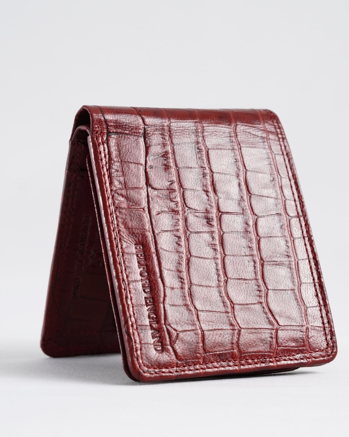 Tanner Men’s Original Leather Wallet (Croco Cherry & Brown Blend ) Tanner Men’s Original Leather Wallet (Croco Cherry & Brown Blend )