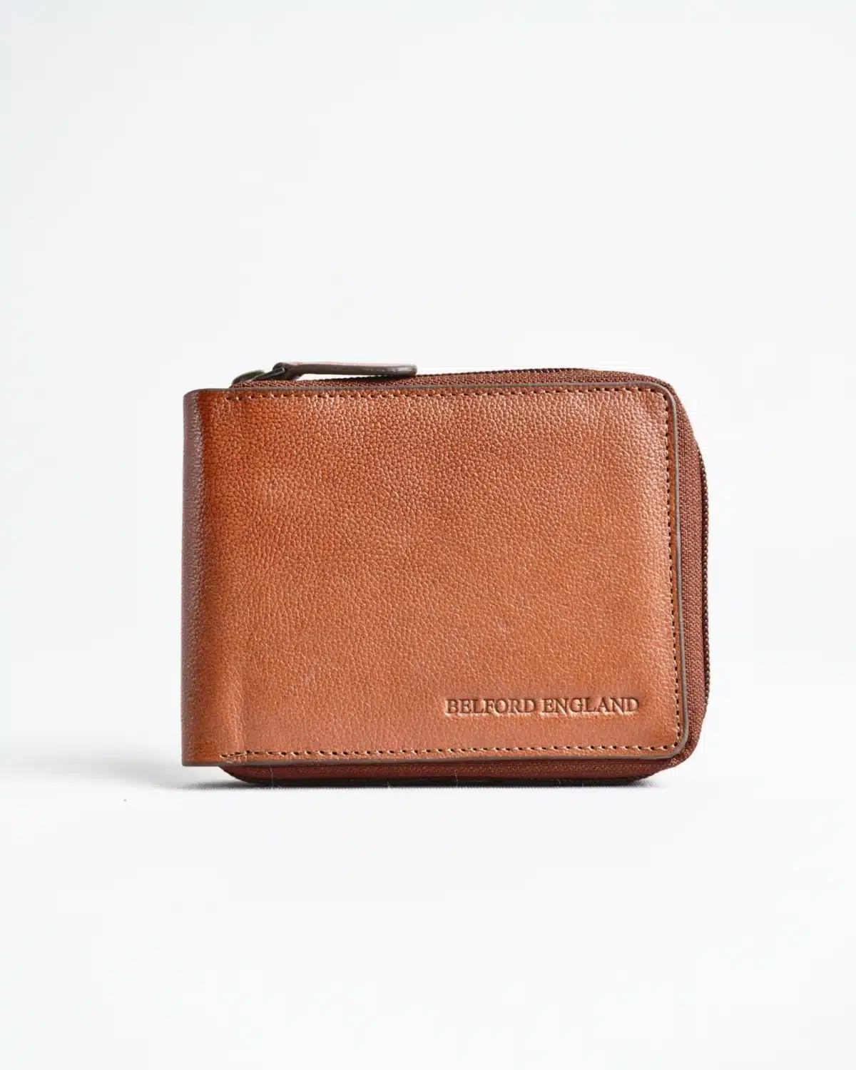 Tokyo Men’s Original Leather Zipper Wallet ( Cognac ) Tokyo Men’s Original Leather Zipper Wallet ( Cognac )