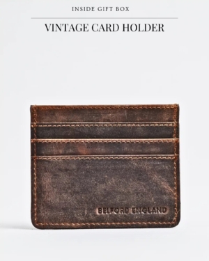 Gift For Men: Men's Personalized Leather Wallet & Card Holder | Luxury Gift for Him (Birthday, Anniversary & Marriage)