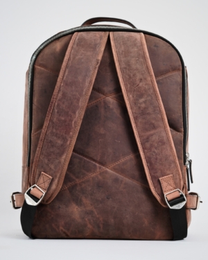 The Everyday Transit - Men's Original Leather BackPack (Rugged Brown)