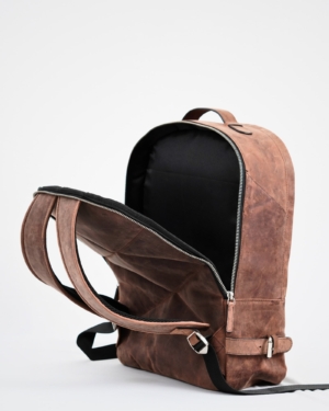 The Everyday Transit - Men's Original Leather BackPack (Rugged Brown)