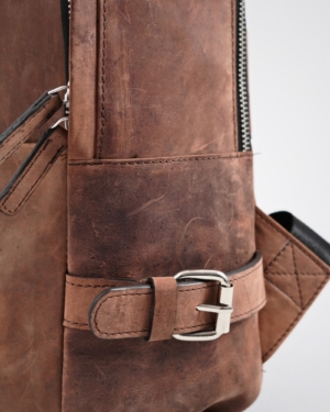 The Everyday Transit - Men's Original Leather BackPack (Rugged Brown)