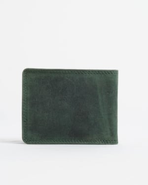 Cambridge (Limited Edition) Men’s Original Leather Wallet - Rugged Pine - lion - Color: Lion