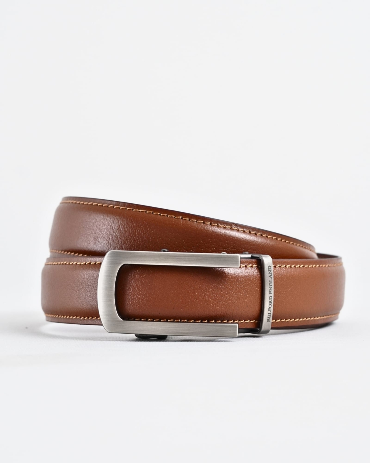 Oxford Men's Original Leather Belt (Tan) - 28-44 - Fits Waist Size: 28-44