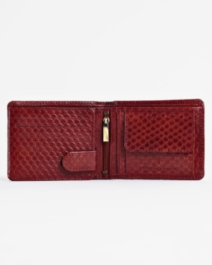 Cambridge Men’s Original Leather Wallet (Royal Cherry Salmon)