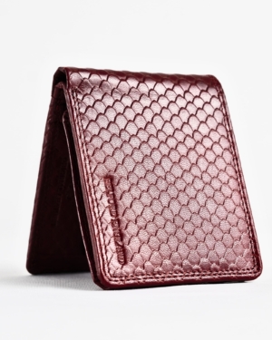 Cambridge Men’s Original Leather Wallet (Royal Cherry Salmon)