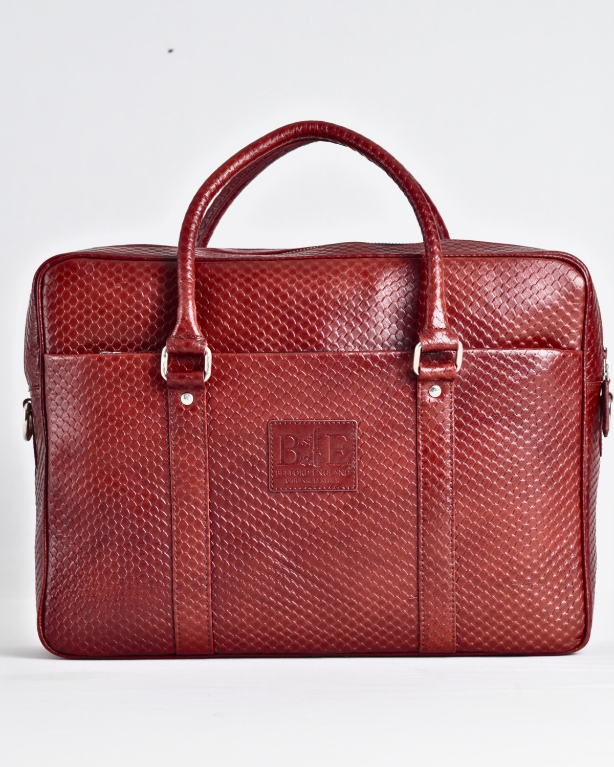 Executive Men's Original Leather Briefcase (Royal Cherry Salmon) Executive Men's Original Leather Briefcase (Royal Cherry Salmon)