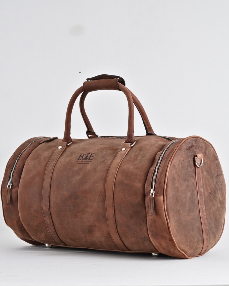 Weekender Duffle - Original Leather Travel Bag (Rugged Brown)
