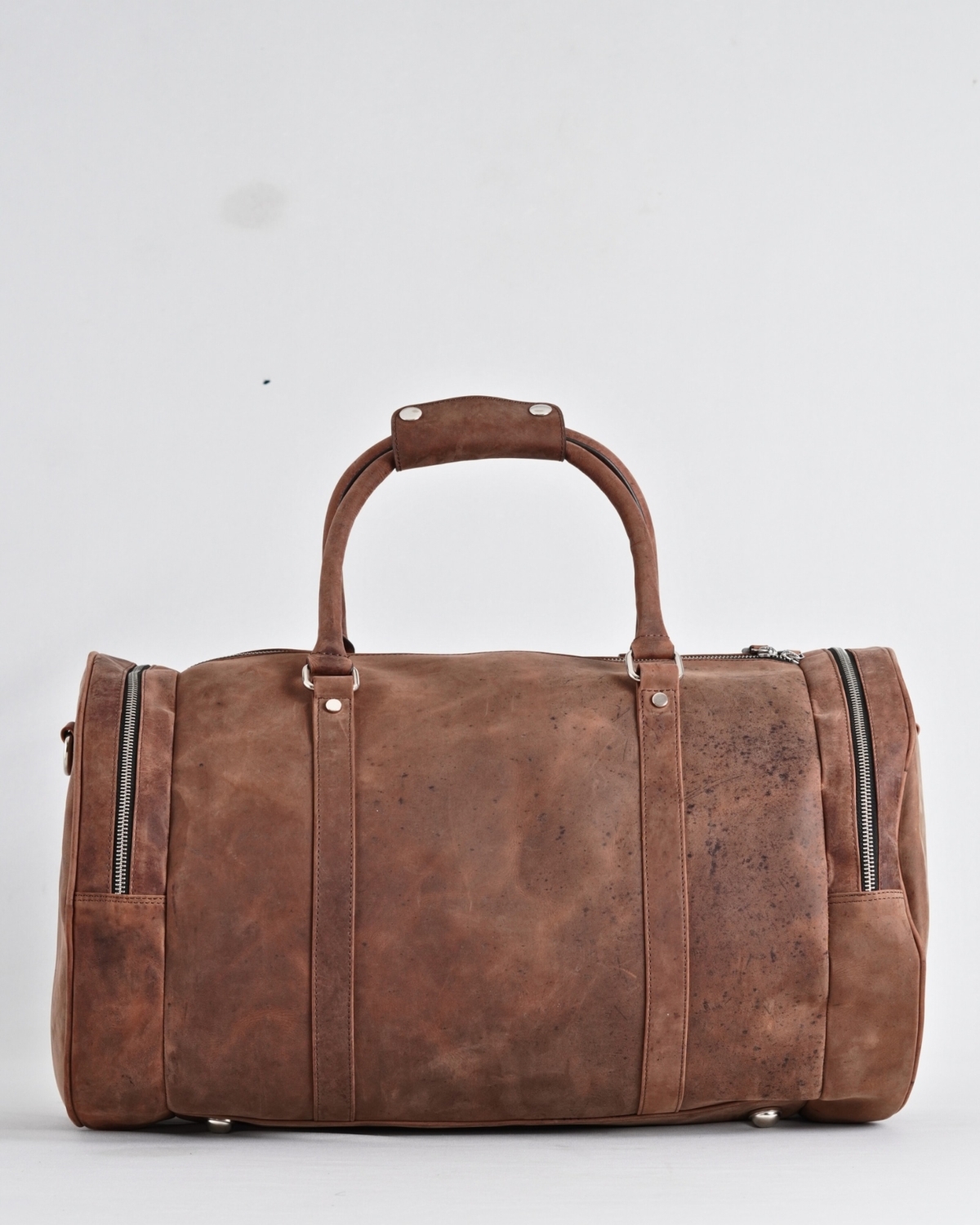 Weekender Duffle - Original Leather Travel Bag (Rugged Brown) Weekender Duffle - Original Leather Travel Bag (Rugged Brown)