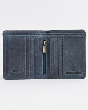 Aubrey - Men’s Original Leather Wallet (Rugged Blue)