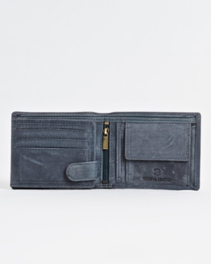 Cambridge - Men’s Original Leather Wallet (Rugged Blue)