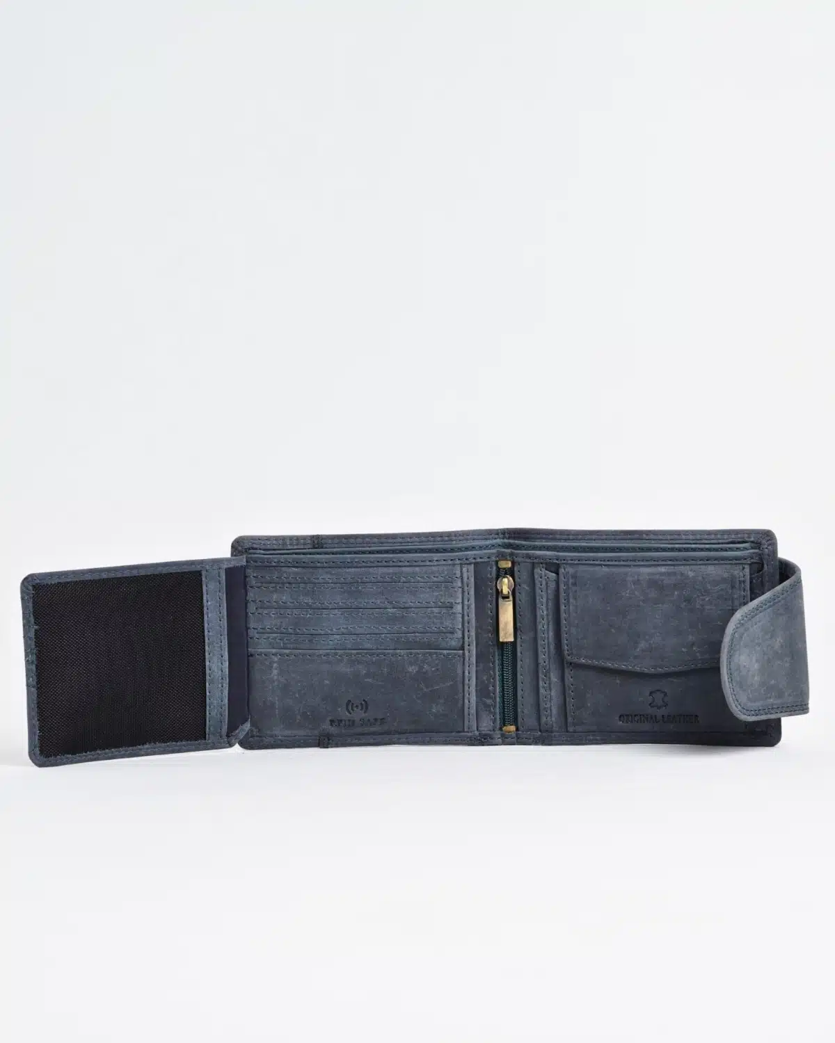 Derby - Men’s Original Leather Wallet (Rugged Blue) Derby - Men’s Original Leather Wallet (Rugged Blue)
