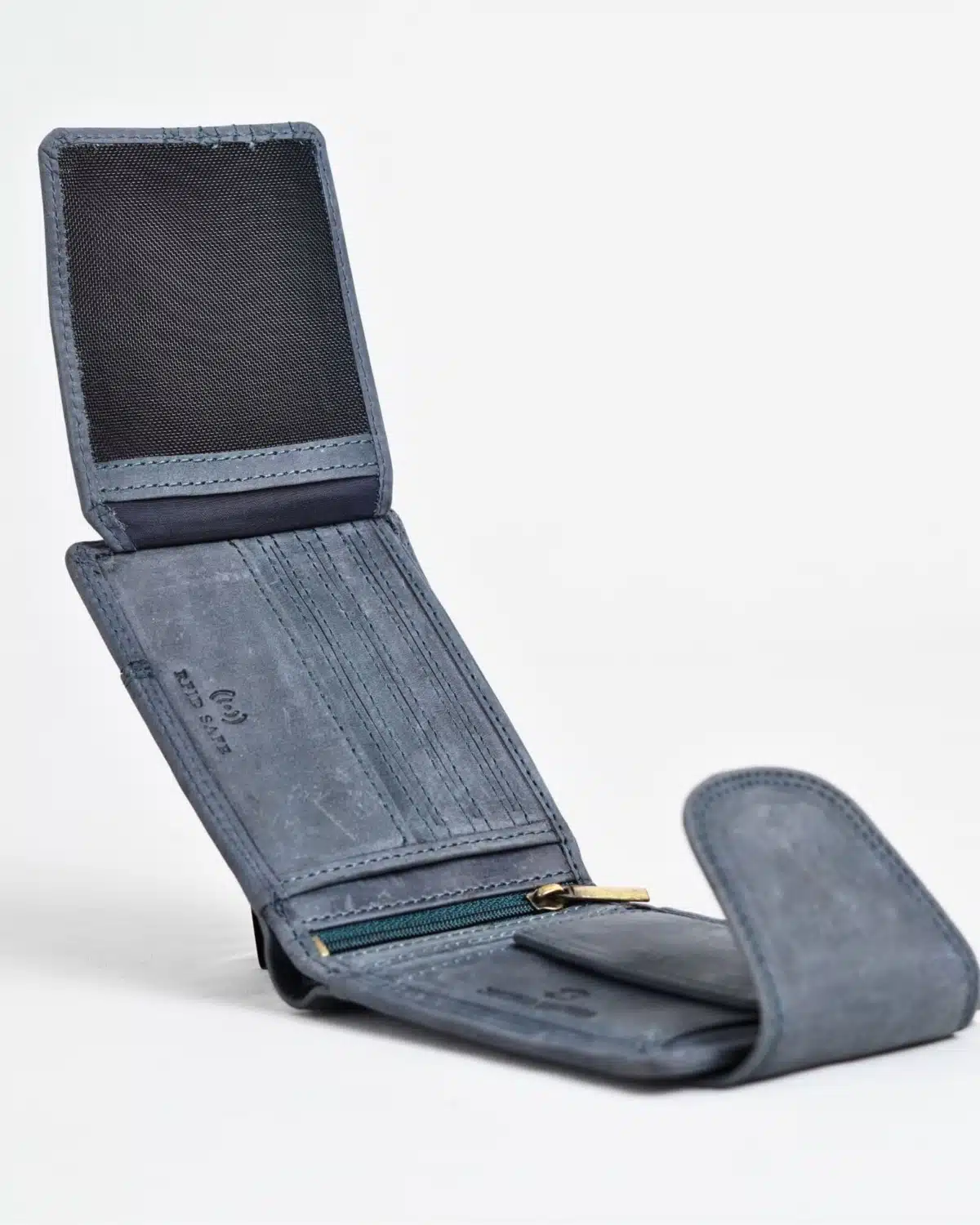 Derby - Men’s Original Leather Wallet (Rugged Blue) Derby - Men’s Original Leather Wallet (Rugged Blue)