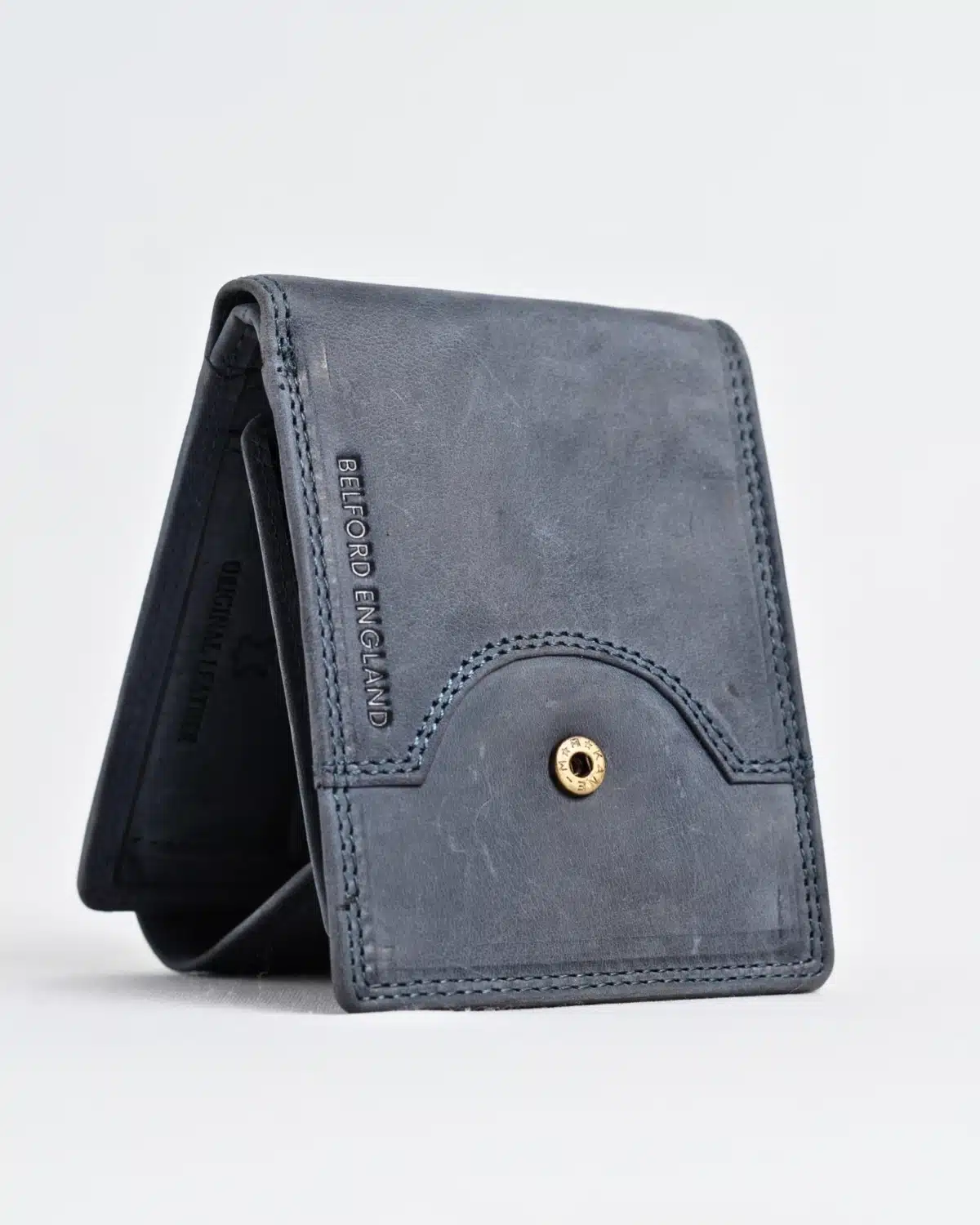 Derby - Men’s Original Leather Wallet (Rugged Blue) Derby - Men’s Original Leather Wallet (Rugged Blue)