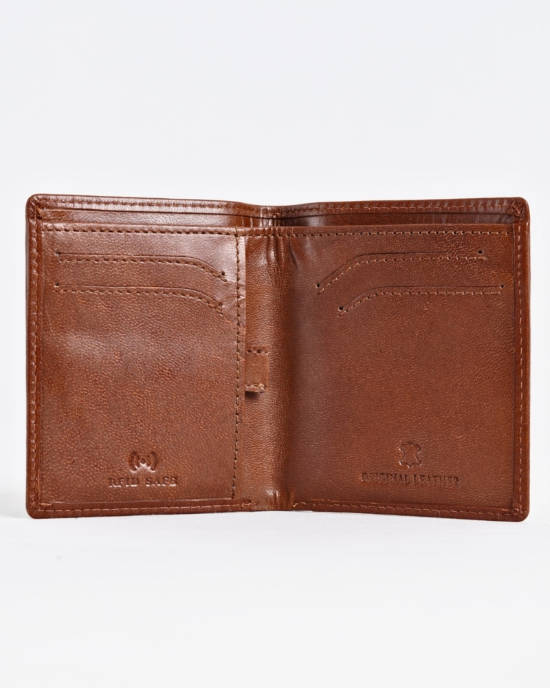 Florida - Men’s Original Leather Minimalist Wallet (Rich Brown)