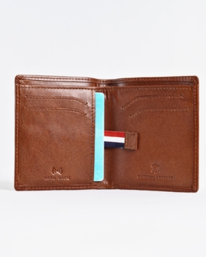 Florida - Men’s Original Leather Minimalist Wallet (Rich Brown)