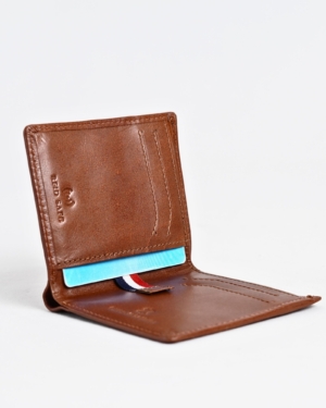 Florida - Men’s Original Leather Minimalist Wallet (Rich Brown)