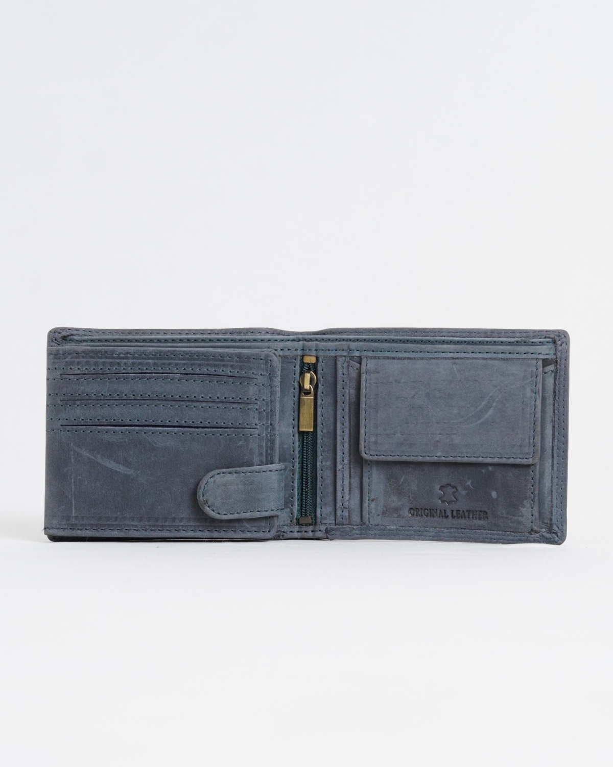 Harvard Men’s Original Leather Wallet (Rugged Blue) Harvard Men’s Original Leather Wallet (Rugged Blue)