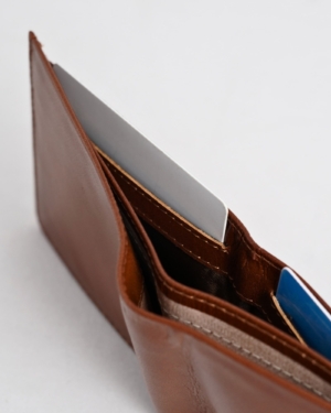 Texas - Men’s Original Leather Minimalist Wallet (Rich Brown)