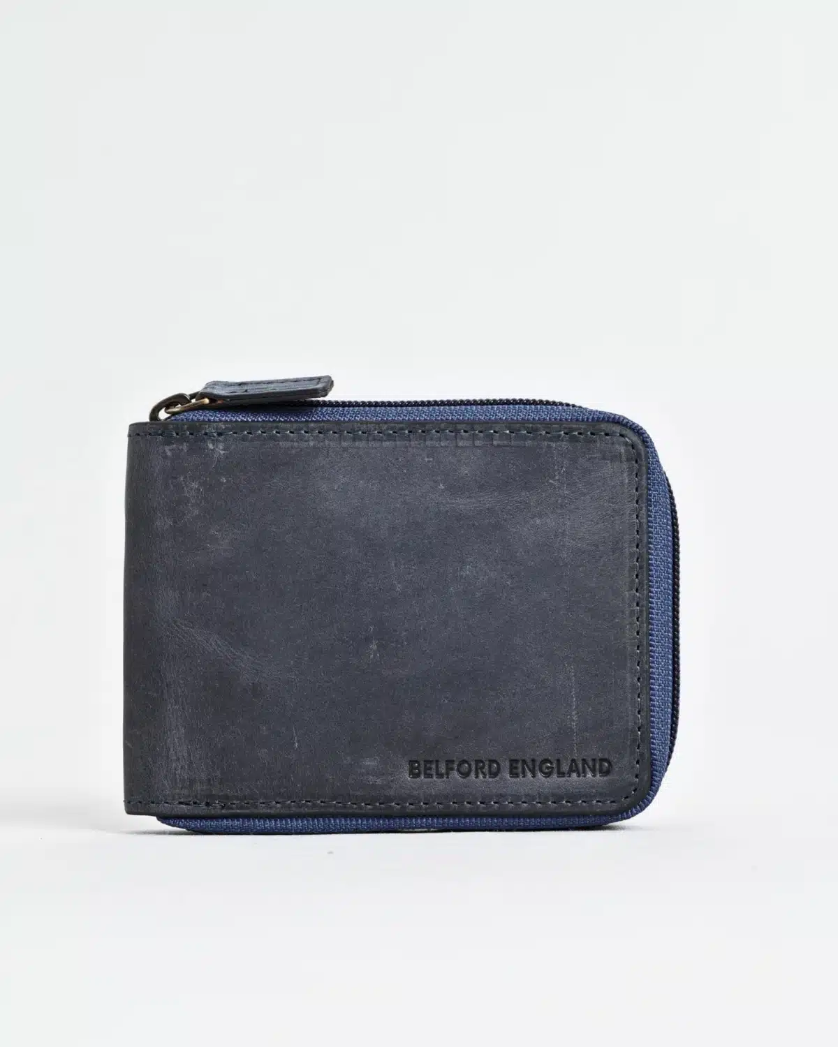 Tokyo Men’s Original Leather Zipper Wallet (Rugged Blue) Tokyo Men’s Original Leather Zipper Wallet (Rugged Blue)