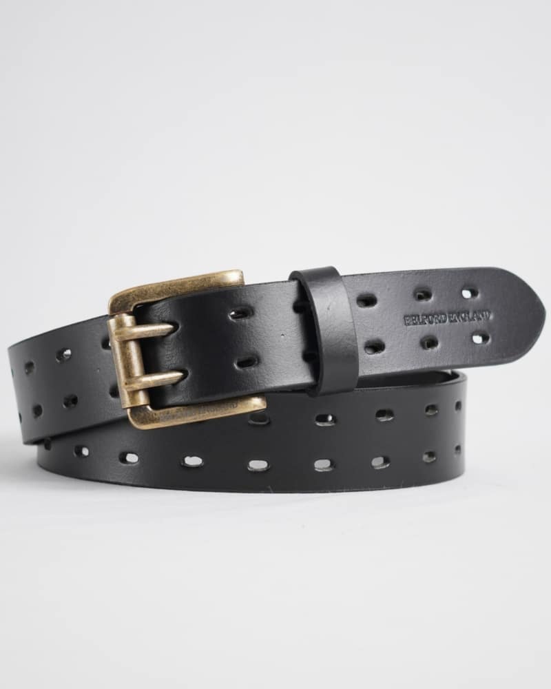 Taiwan Men's Original Leather Belt (Black)