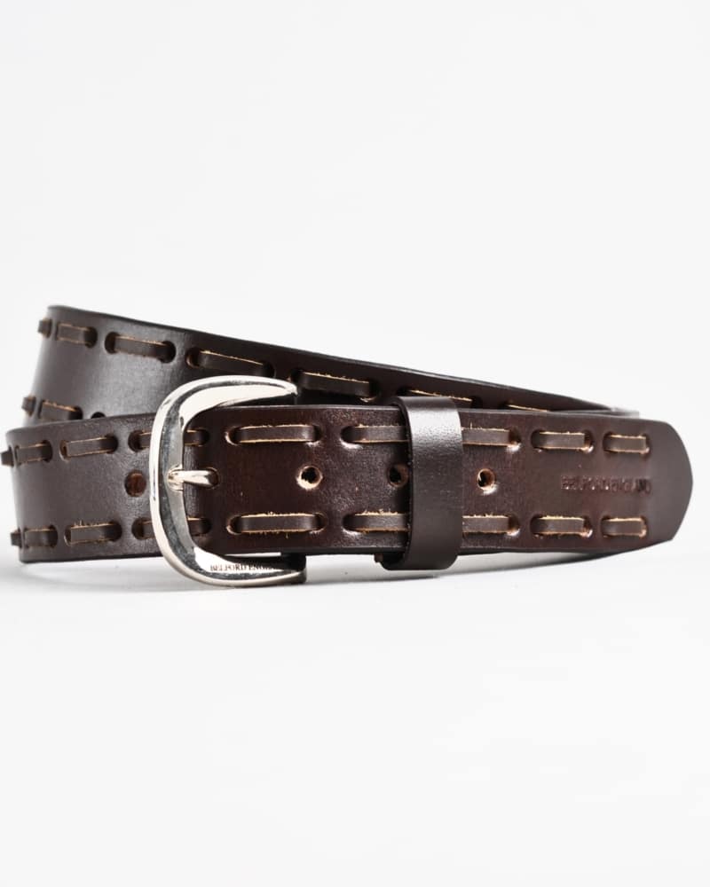 Great Britain - Men's Original Leather Belt  (Vintage Brown)