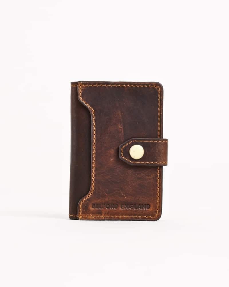 Las Vegas - Men’s Original Leather Wallet - One-Click Card Access - (Vintage Brown)