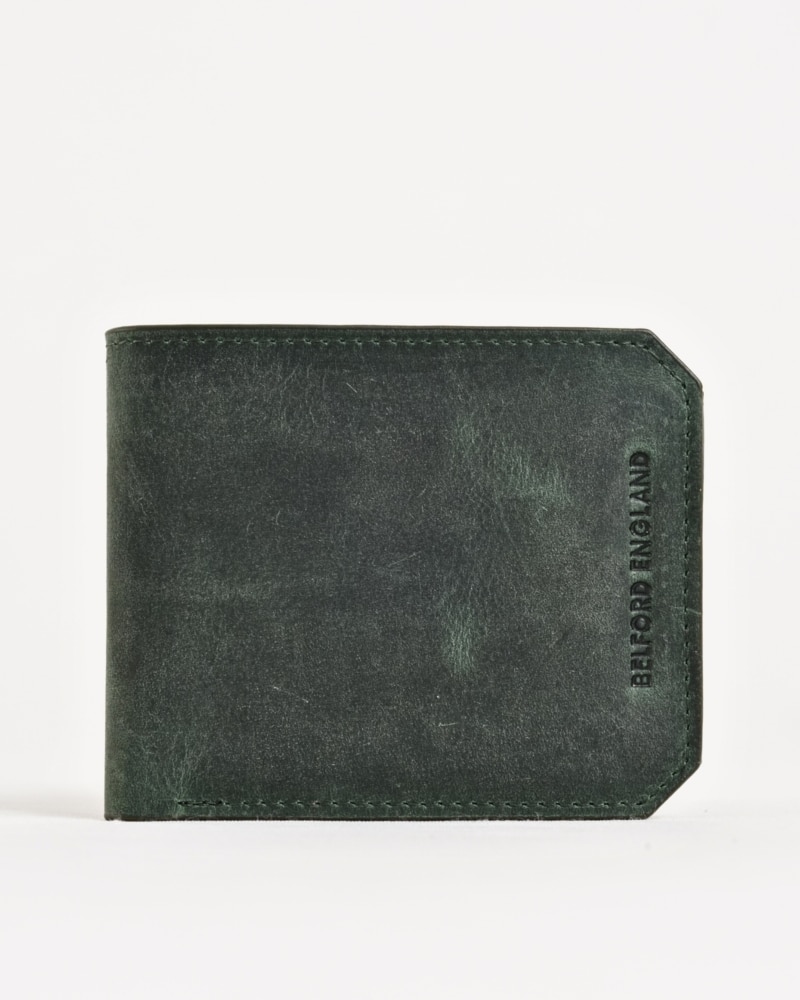 Miami - Men’s Original Leather Minimalist Wallet (Rugged Green)